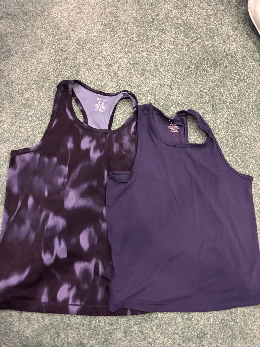 Members Mark Zen Tank Bundle Size Small Navy & Navy Blurred Look 2 Pack